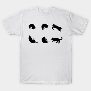 Sleeping Cats(Black Outline) T-Shirt